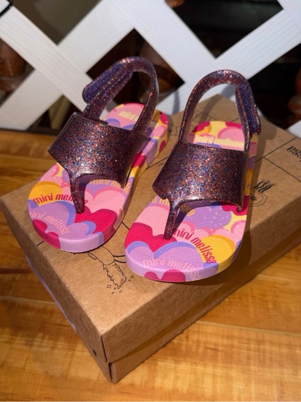 Mini Melissa Glitter Sandals
